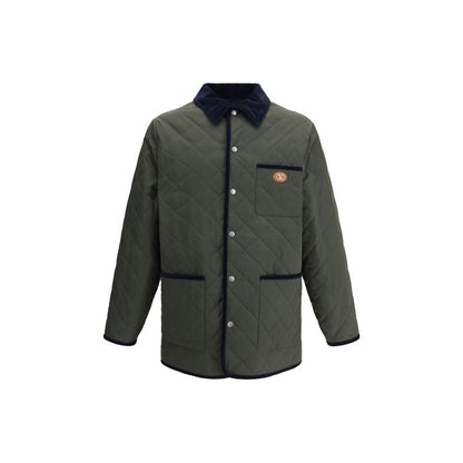 Valentino Green Polyamide Coat