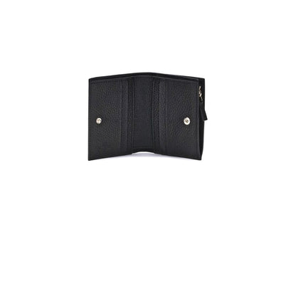 Valentino Garavani Black Calf Leather Bos Taurus Wallet Valentino Garavani