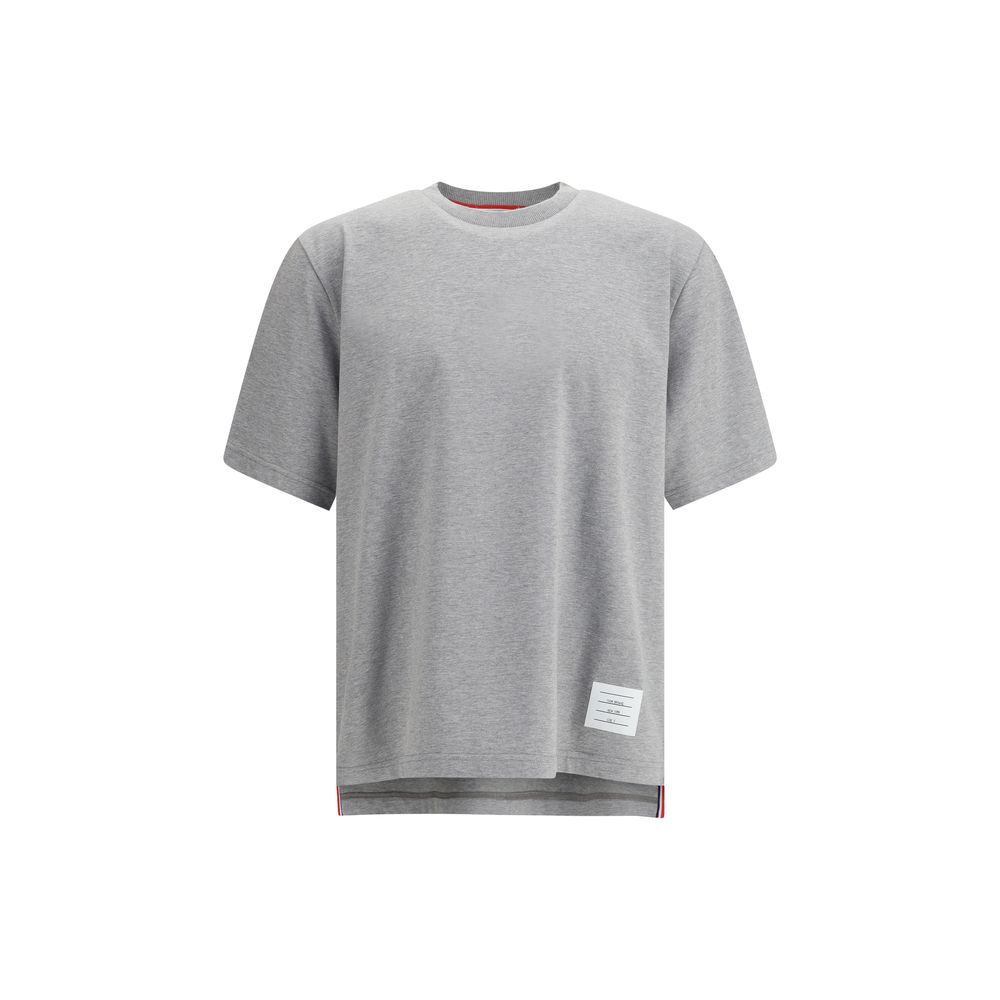 Thom Browne Gray Cotton T-Shirt Thom Browne