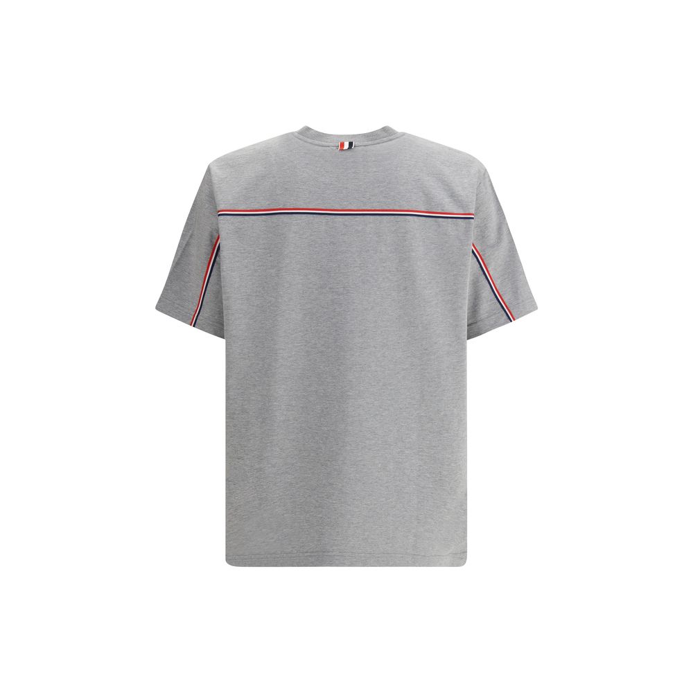 Thom Browne Gray Cotton T-Shirt Thom Browne