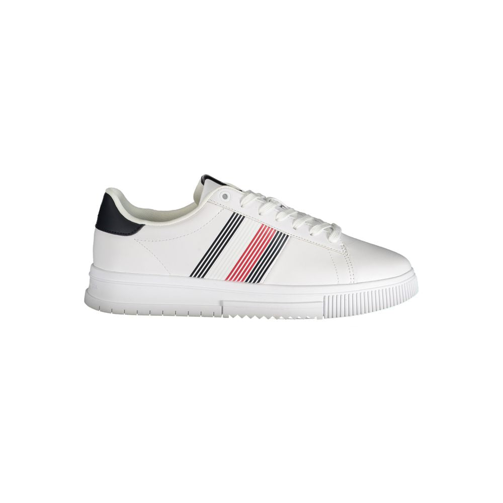 Tommy Hilfiger White Polyester Athletic Sneakers