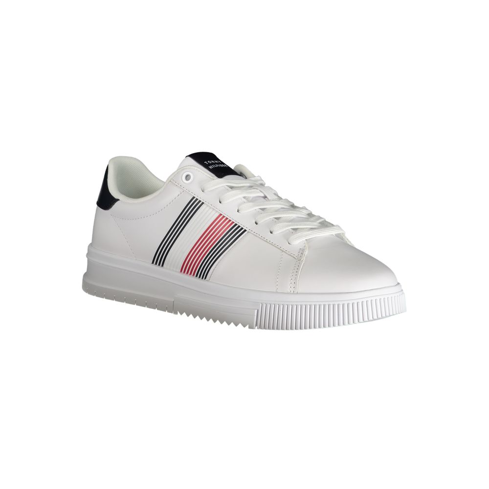 Tommy Hilfiger White Polyester Athletic Sneakers