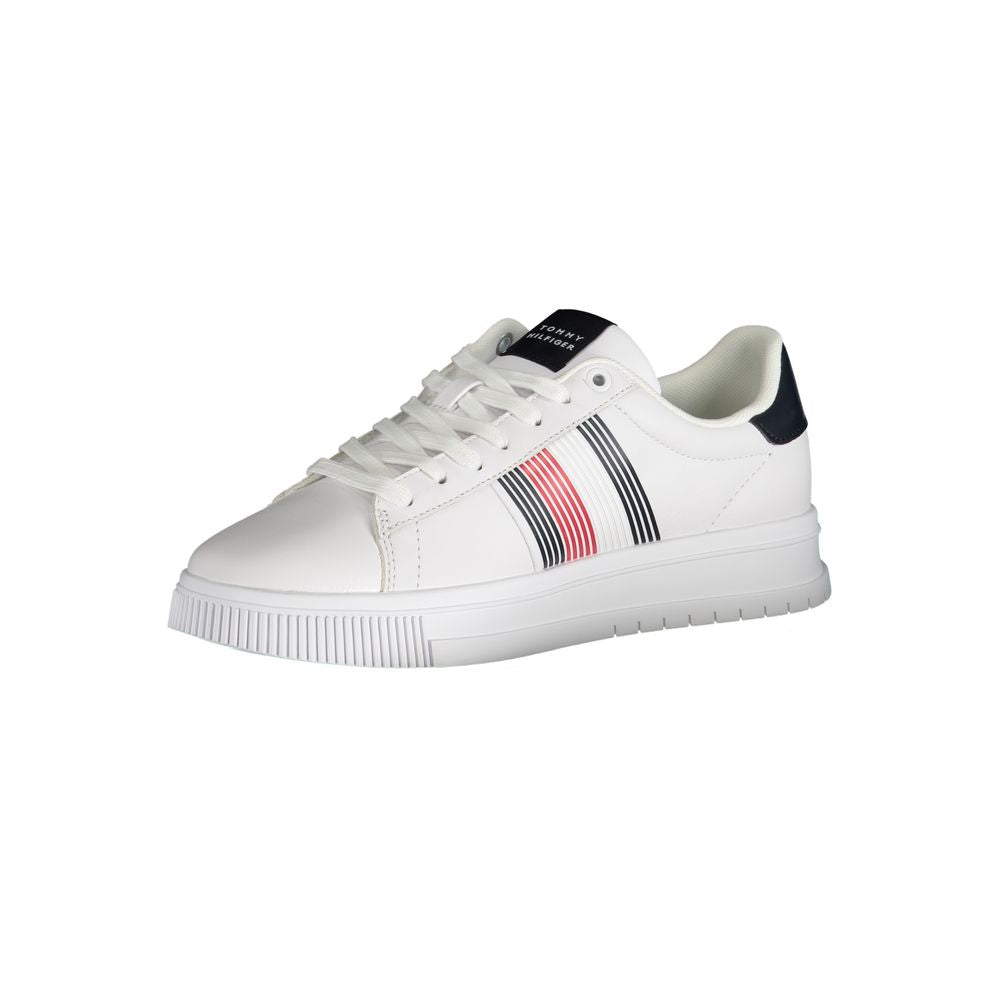 Tommy Hilfiger White Polyester Athletic Sneakers