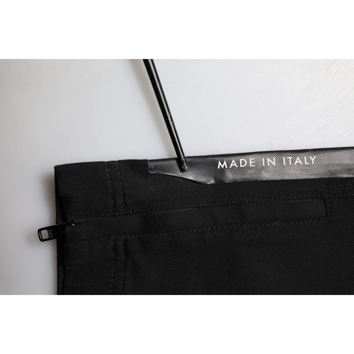 Dolce & Gabbana Black Cotton Formal Men Cropped Pants