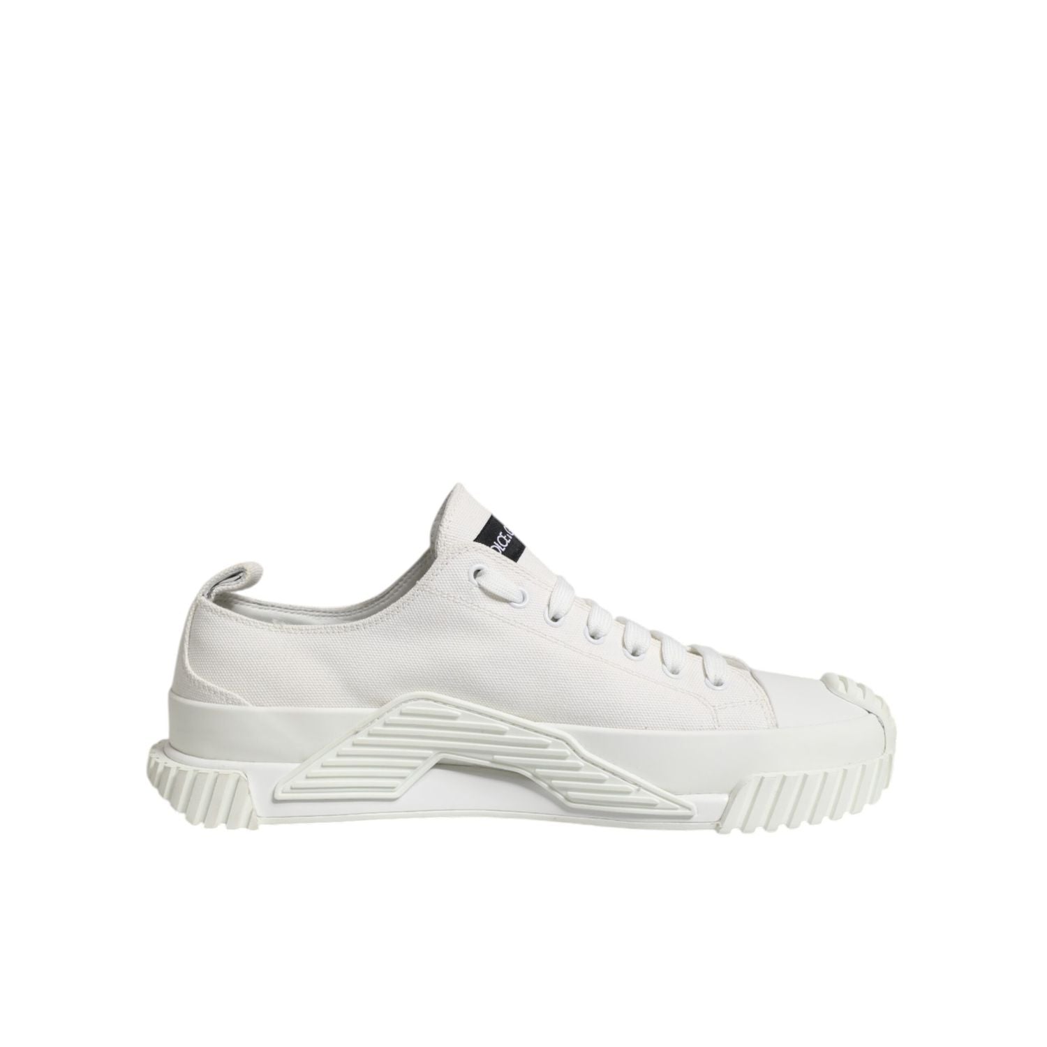 Dolce & Gabbana White Cotton NS1 Low Top Sneakers Shoes