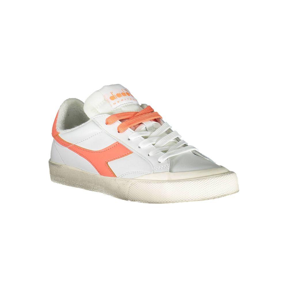Diadora White Leather Women Sneaker