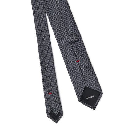 Jil Sander Gray Silk Tie Jil Sander