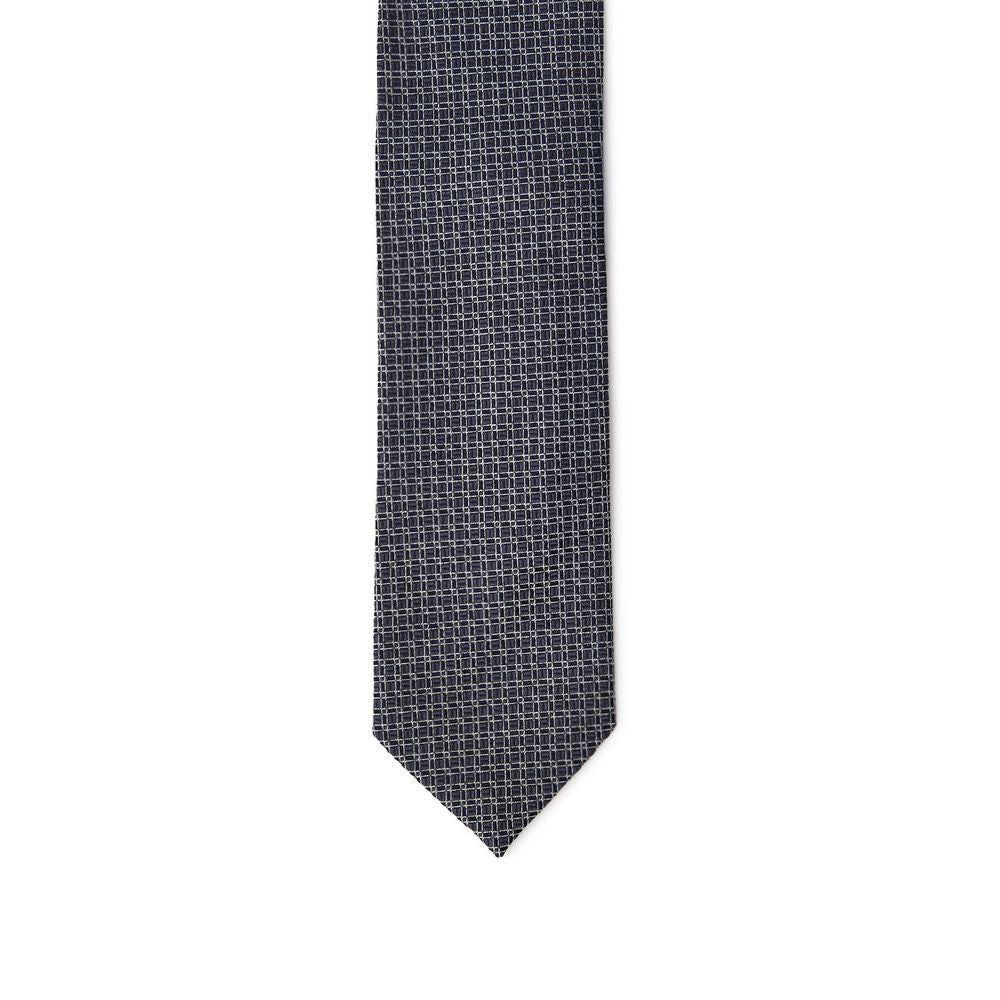 Jil Sander Gray Silk Tie Jil Sander