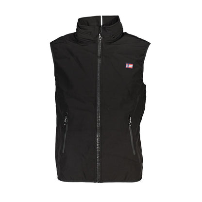 Scuola Nautica Black Polyester Men Jacket
