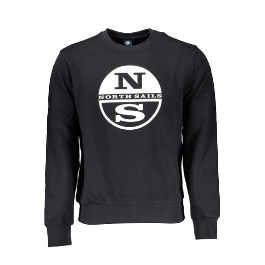 North Sails Black Cotton Men Sweater