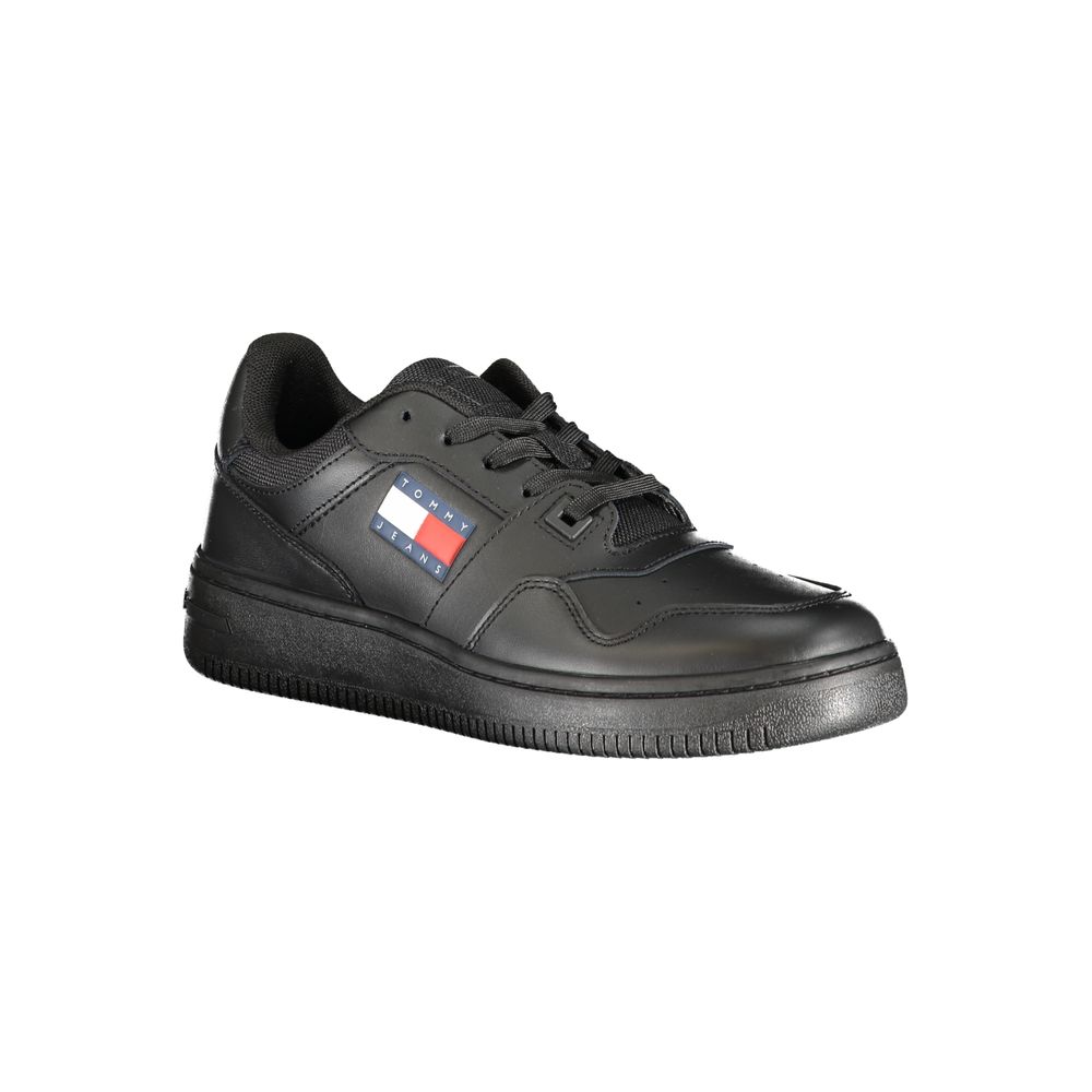Tommy Hilfiger Black Polyester Athletic Sneakers Tommy Hilfiger
