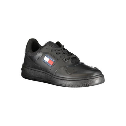 Tommy Hilfiger Black Polyester Athletic Sneakers Tommy Hilfiger