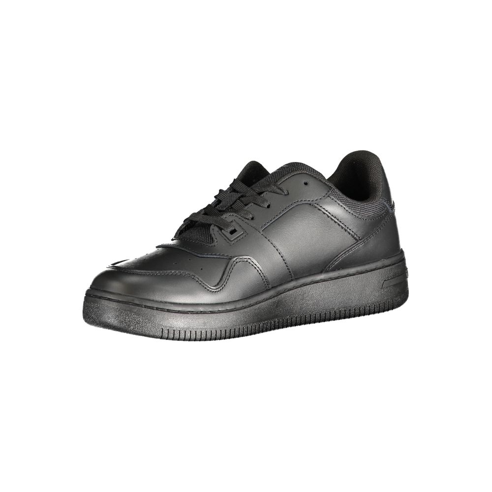 Tommy Hilfiger Black Polyester Athletic Sneakers