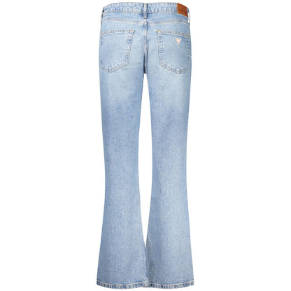 Guess Jeans Blue Cotton Straight-Leg Jeans