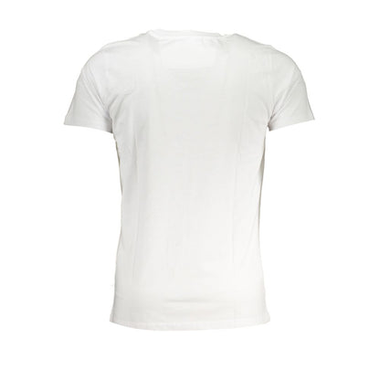 Cavalli Class Bianco Cotton Men T-Shirt