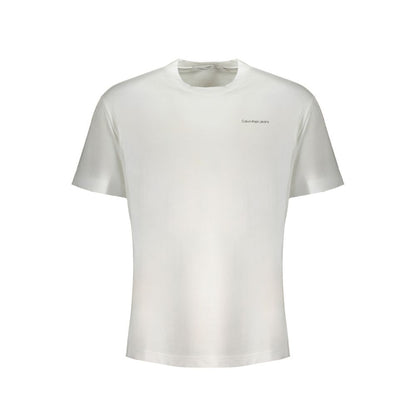 Calvin Klein White Cotton T-Shirt Calvin Klein