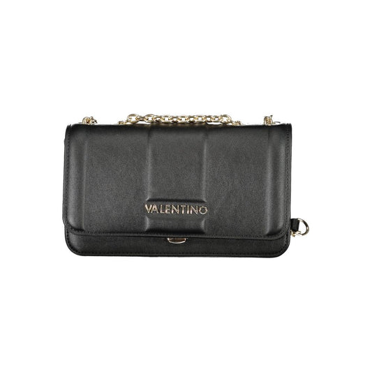 Mario Valentino Black Polyurethane Women Shoulder Bag