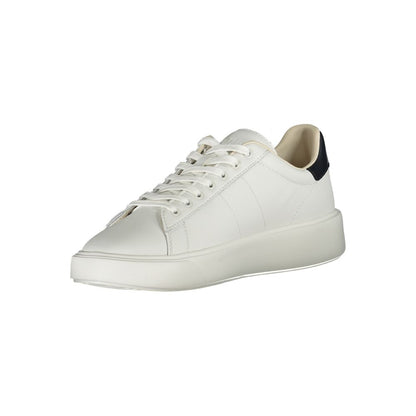 Blauer White Polyurethane Men Sneaker