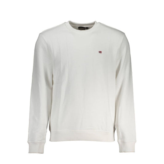 Napapijri Bianco Cotton Men Sweatshirt