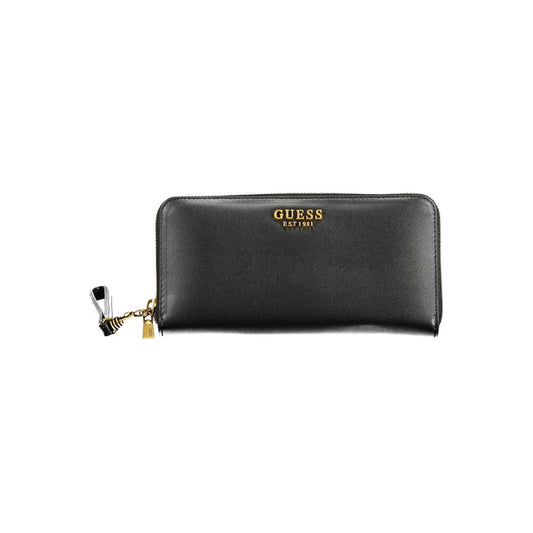 Guess Jeans Black Polyurethane Women Wallet
