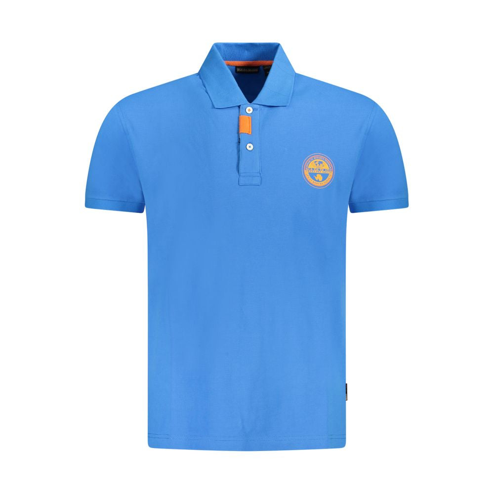 Napapijri Blue Cotton Men Polo