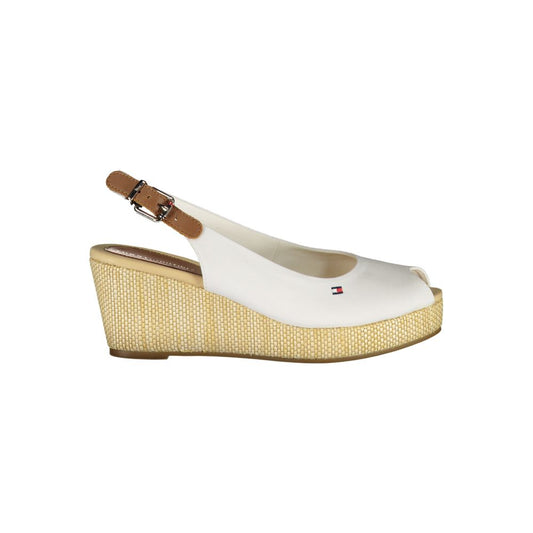 Tommy Hilfiger White Polyester Women Sandal