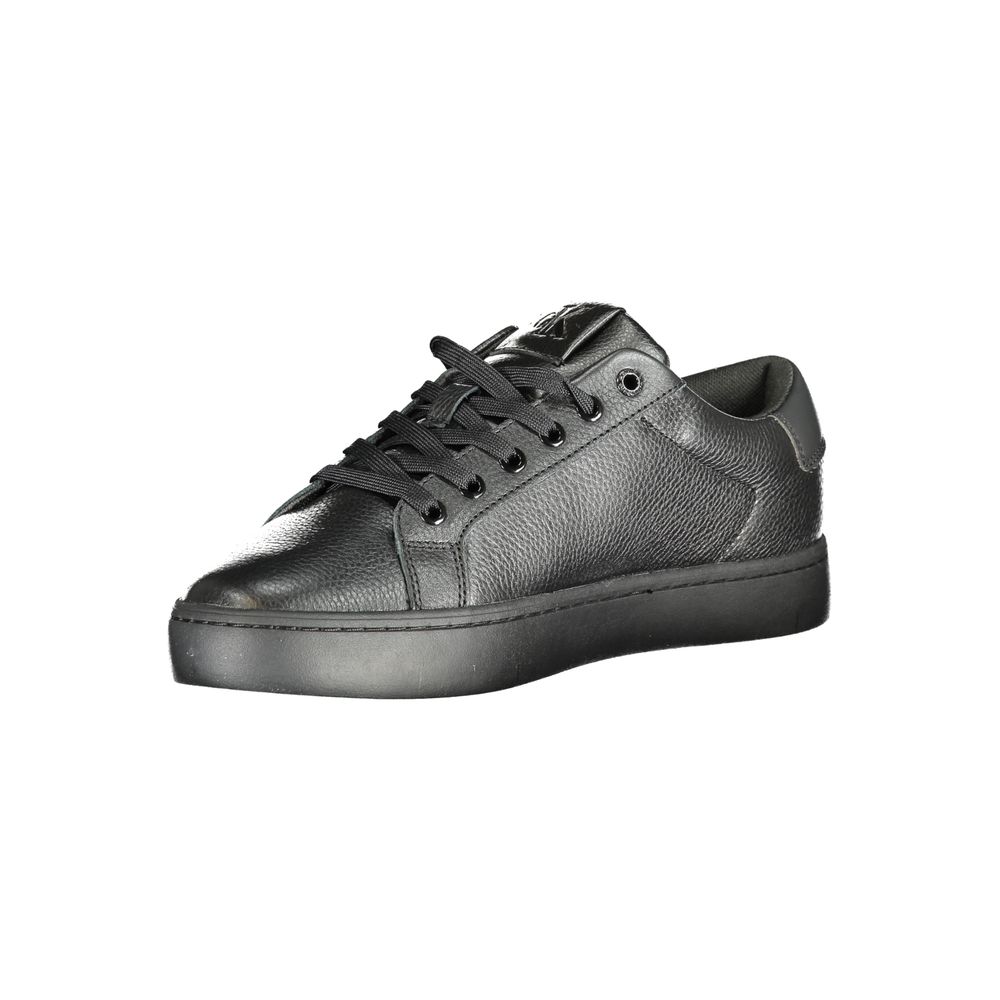 Calvin Klein Black Polyurethane Men Sneaker