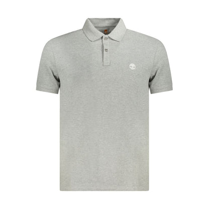 Timberland "Gray Cotton Men Polo Shirt"
