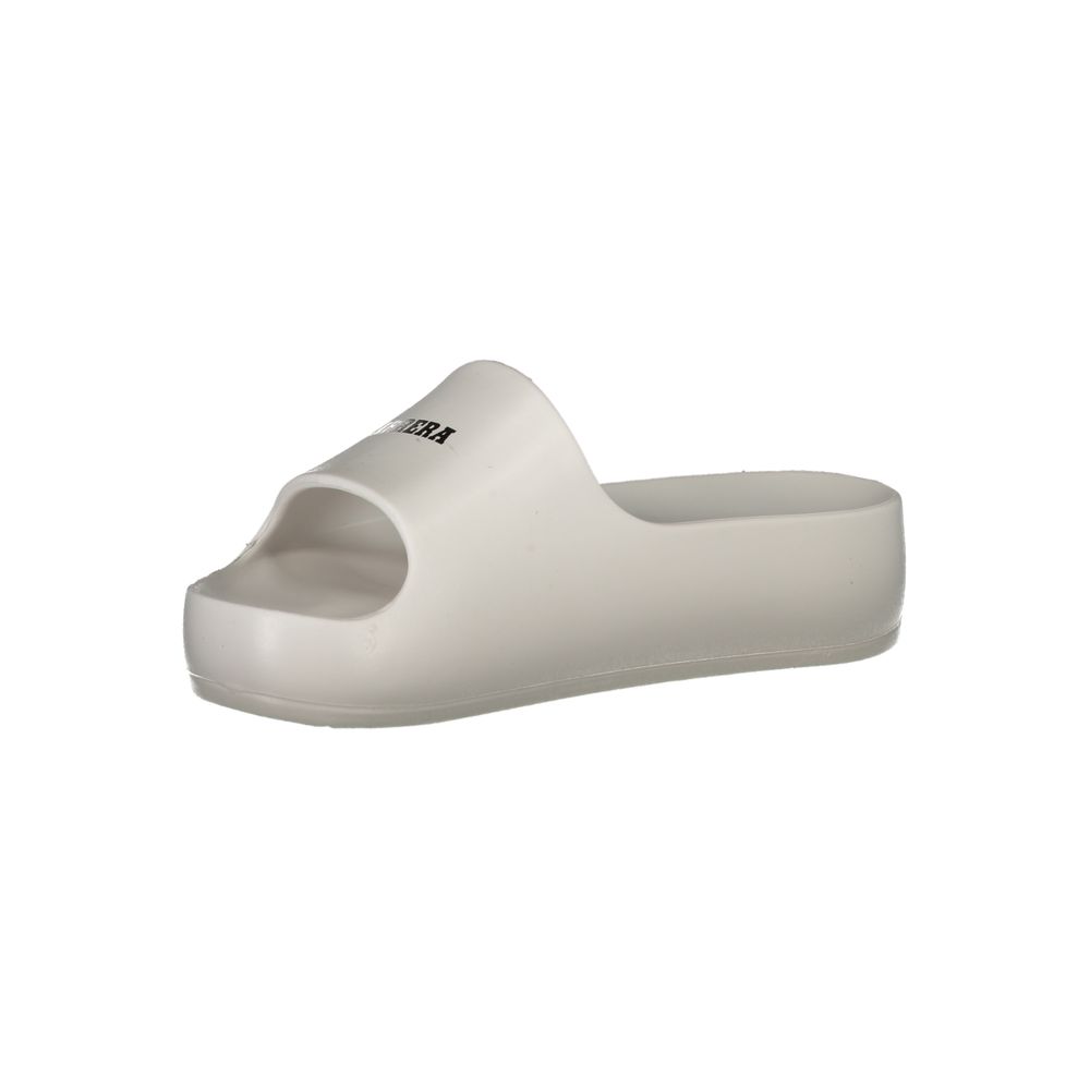 Carrera White Polyurethane Women Slipper