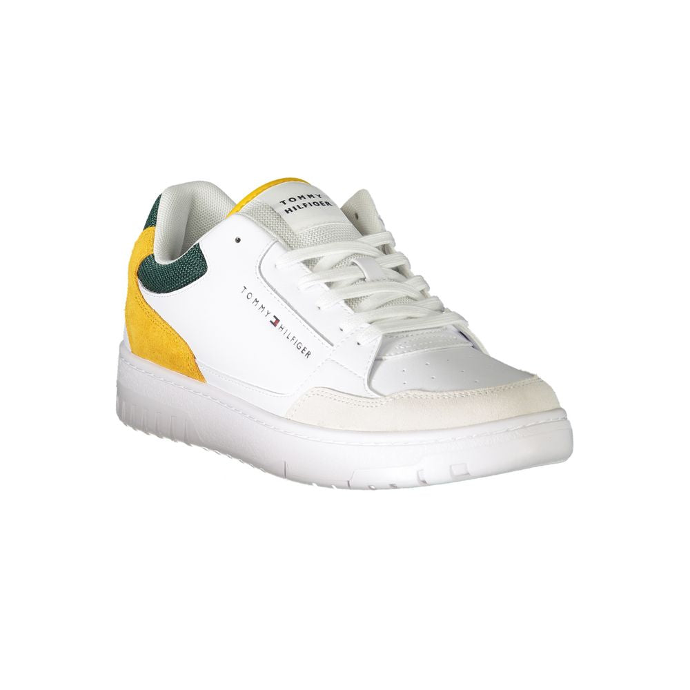 Tommy Hilfiger White Polyester Athletic Sneakers
