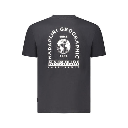 Napapijri Black Cotton Men T-Shirt
