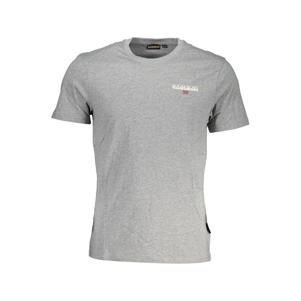 Napapijri Grigio Cotton Mens T-Shirt