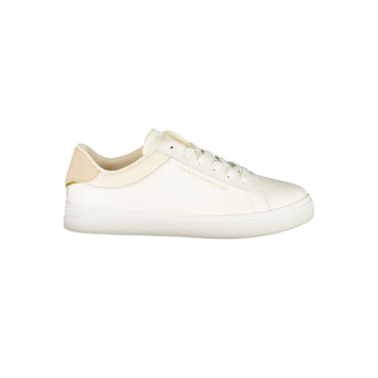 Tommy Hilfiger Beige Polyurethane Women Sneaker