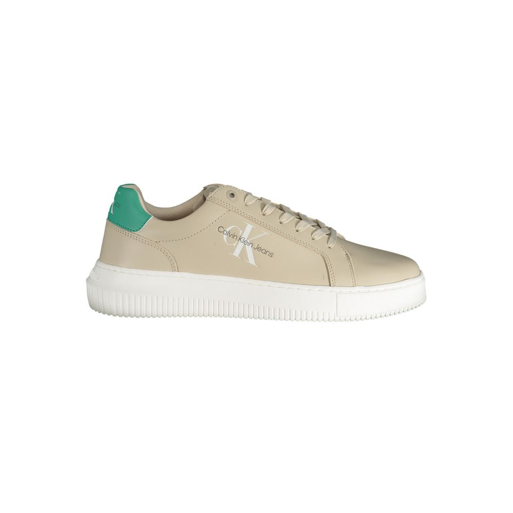 Calvin Klein Beige Polyester Athletic Sneakers