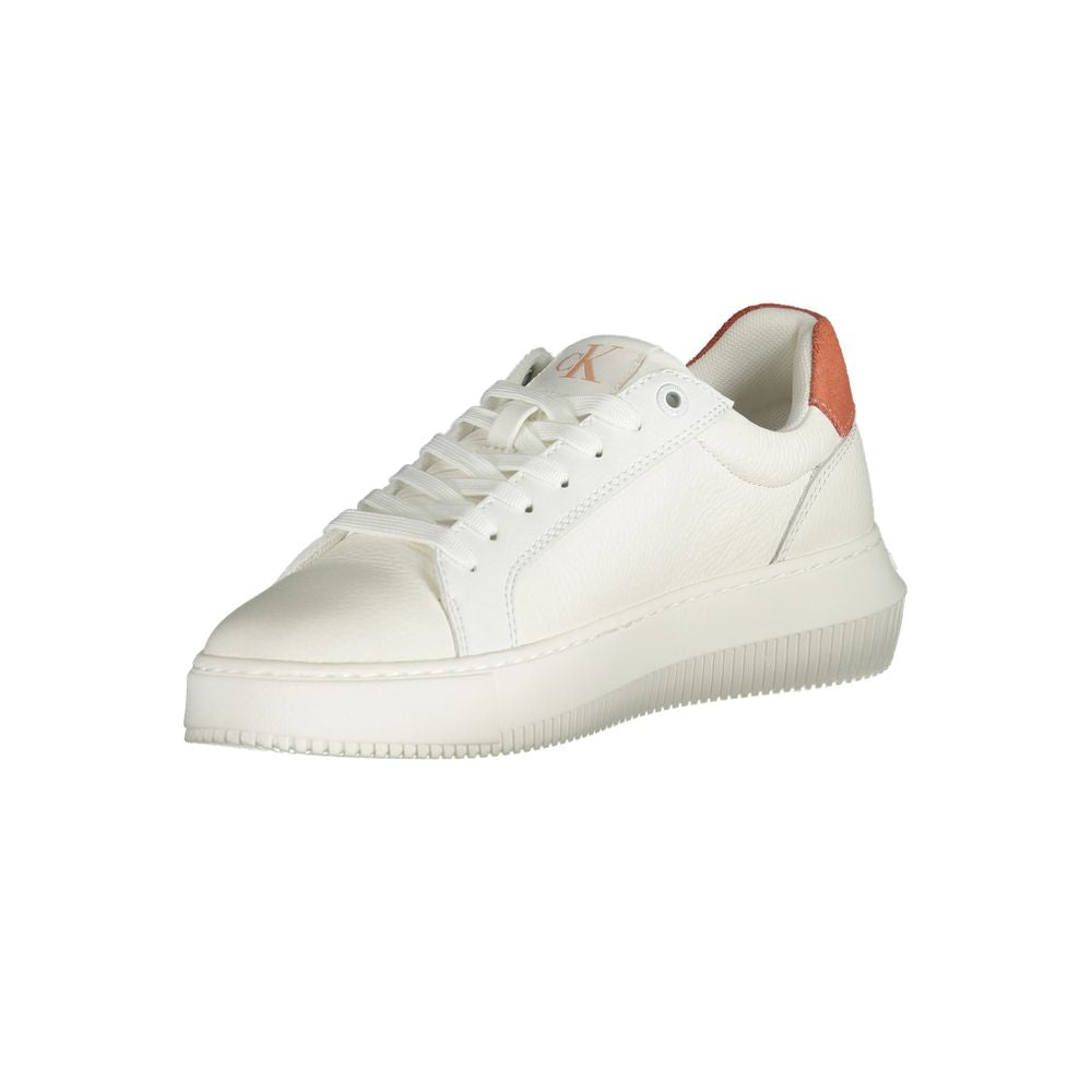 Calvin Klein White Polyurethane Women Sneaker