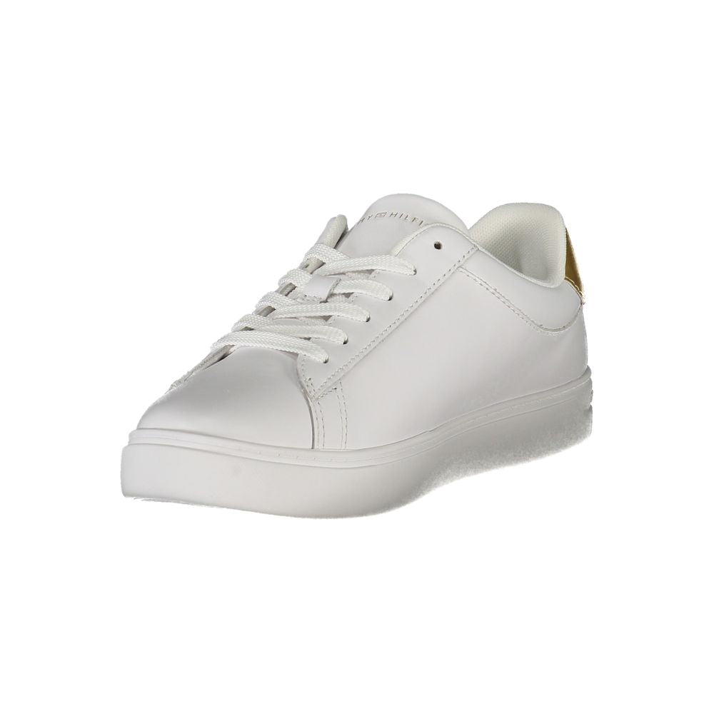 Tommy Hilfiger Bianco Polyurethane Women Sneaker