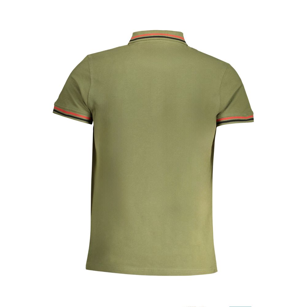 Cavalli Class Verde Cotton Men Polo Shirt
