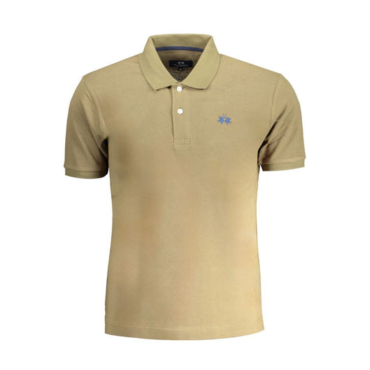 La Martina Verde Cotton Men Polo-Shirt