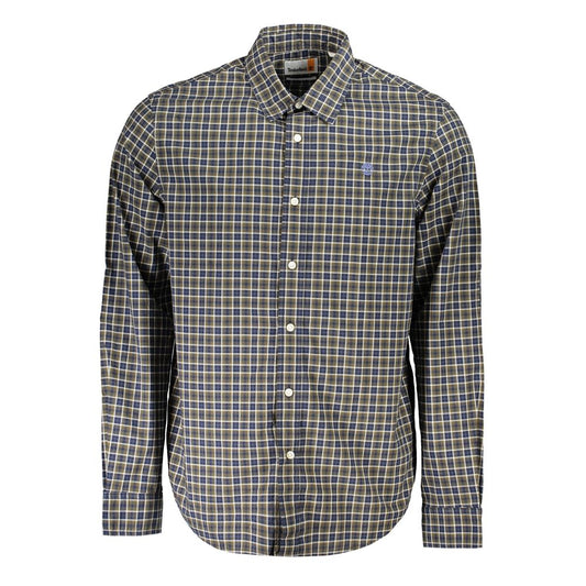 Timberland Blue Cotton Pattern Shirt