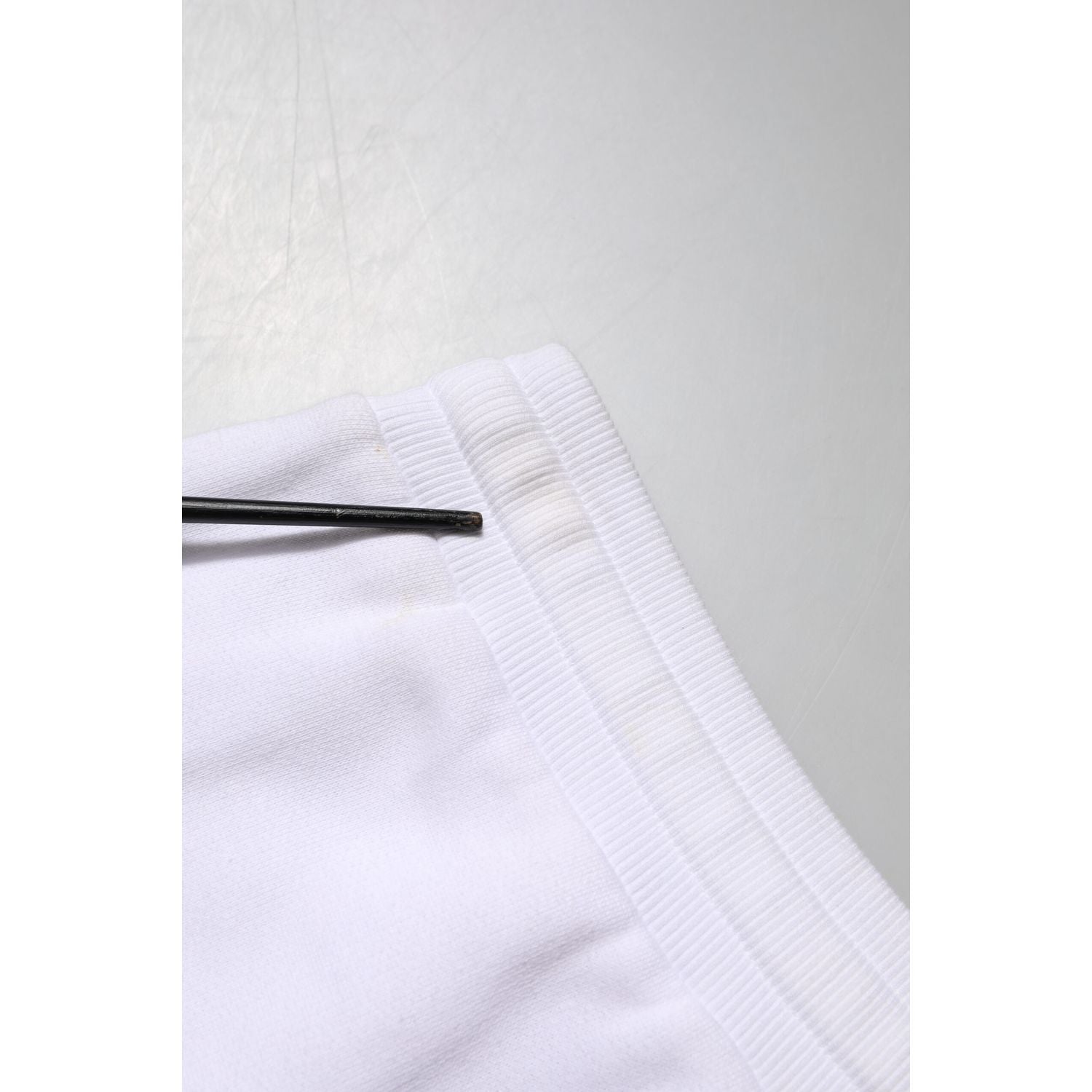 Dolce & Gabbana White Cotton Stretch Jogger Sweatpants Pants