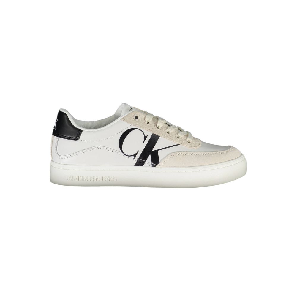 Calvin Klein White Polyester Athletic Sneakers