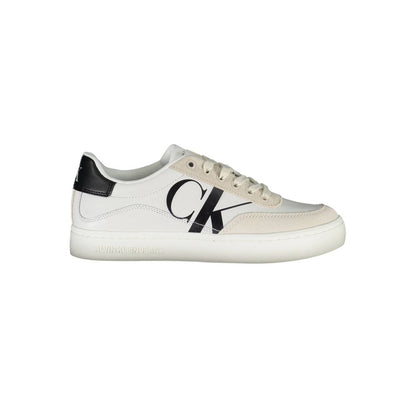 Calvin Klein White Polyester Athletic Sneakers