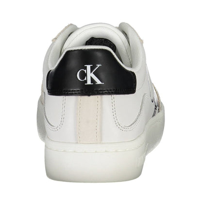 Calvin Klein White Polyester Athletic Sneakers