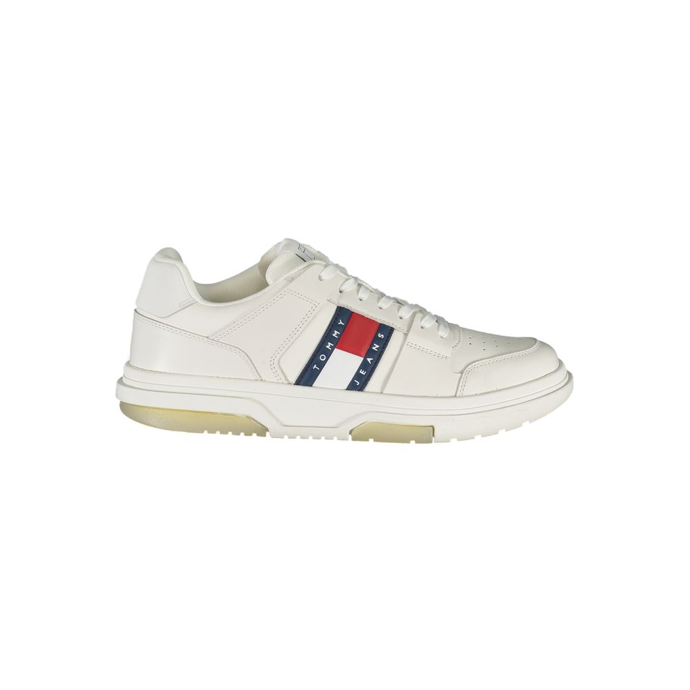 Tommy Hilfiger White Polyester Athletic Sneakers