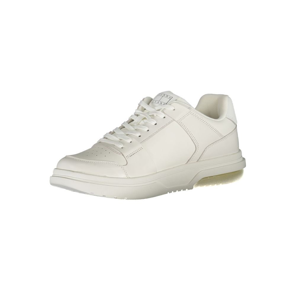 Tommy Hilfiger White Polyester Athletic Sneakers