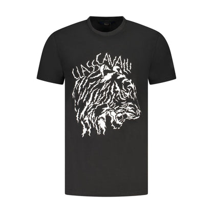 Cavalli Class White Cotton Men T-Shirt
