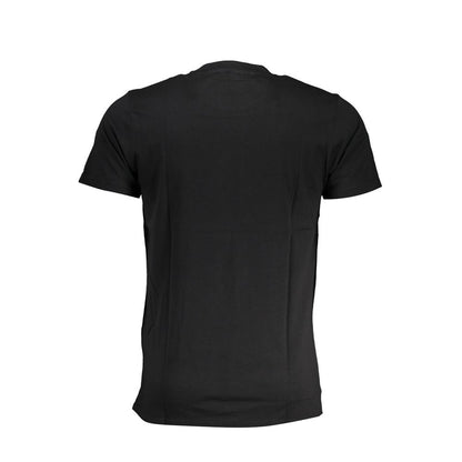 Cavalli Class Black Cotton Men T-Shirt