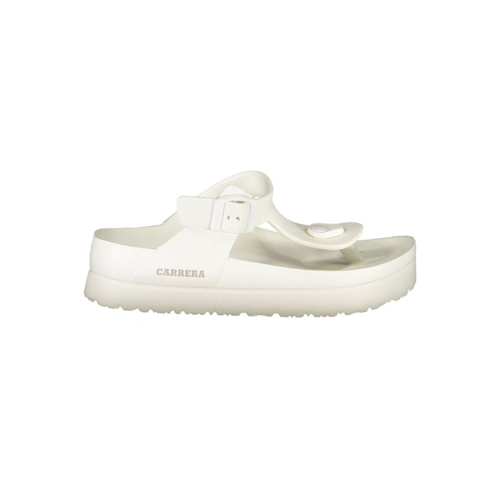 Carrera White Polyurethane Women Sandal