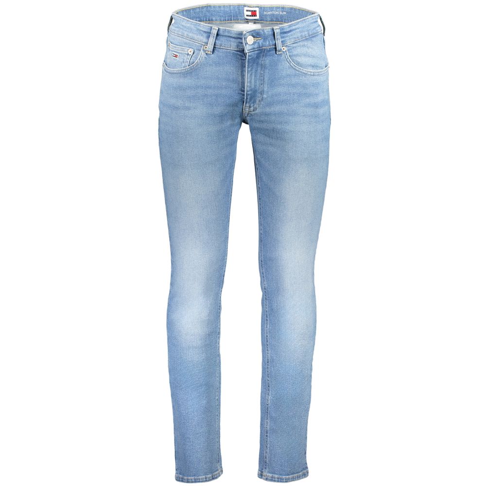 Tommy Hilfiger Blue Cotton Slim Fit Jeans