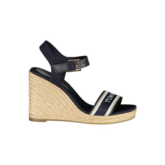 Tommy Hilfiger Blue Leather Women Sandal